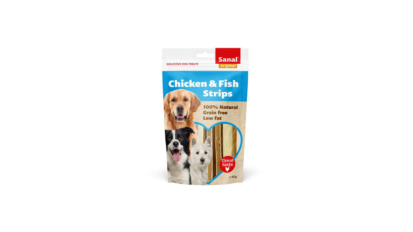 Sanal Dog Fish & Chicken Stripes
