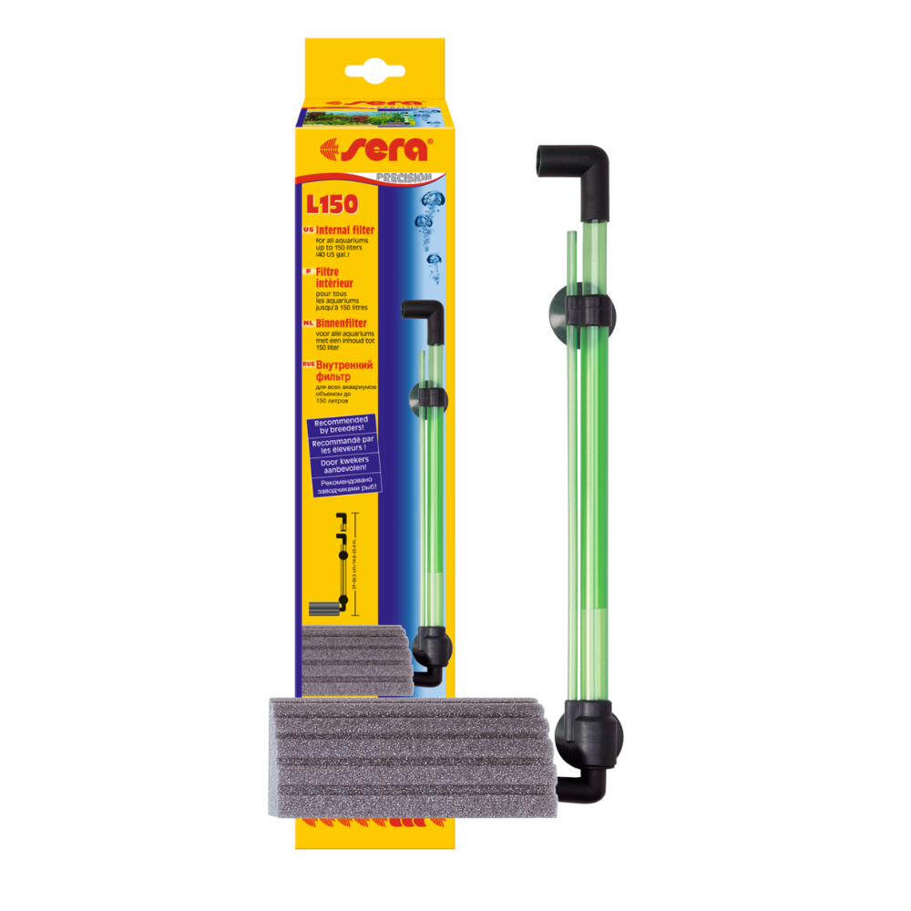 Sera Internal Sponge Filter L150 – Air-Operated Biological Filter for Aquariums up to 150 L