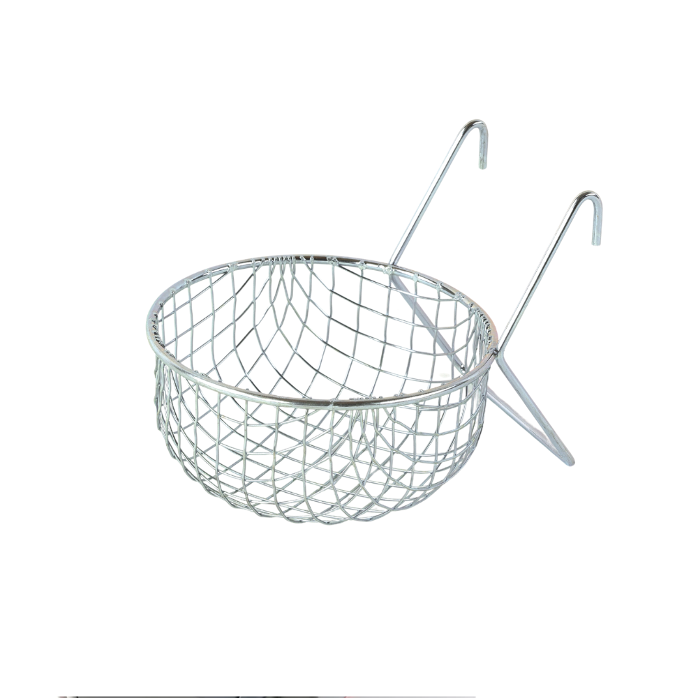 NIDO INTERNO FERRO 10.5 CM – Internal Metal Nest Holder | Cage Nest Support for Birds