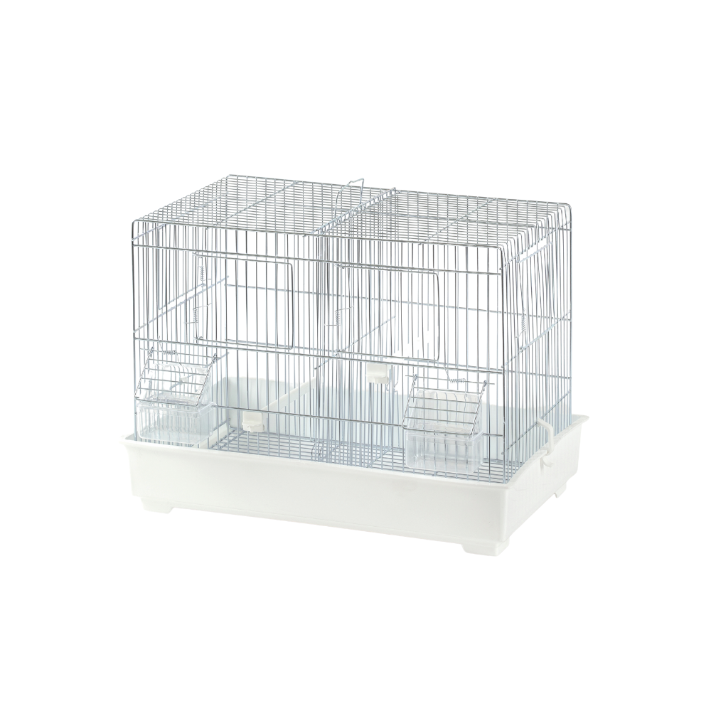 COVA 1 PLASTIC BOTTOM ZINC PLATED 42 CM – Breeding Cage | Zinc-Coated Wire with Easy-Clean Plastic Base