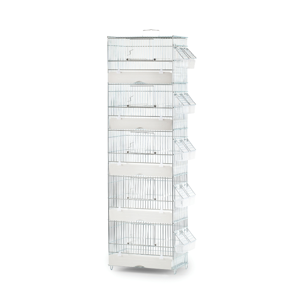 Domus Molinari Zincata Stackable Bird Cage - 31x20x104 cm