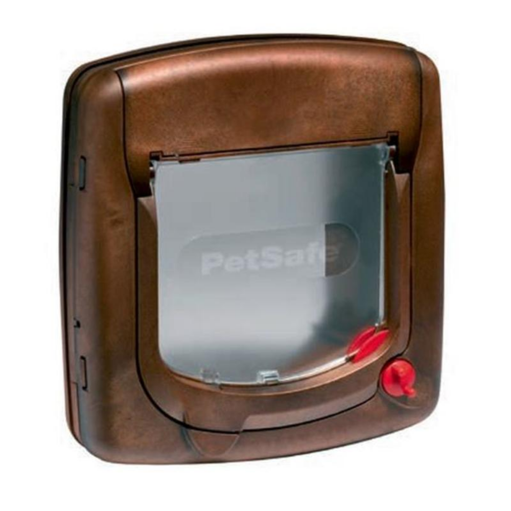Staywell 320 Wood Effect Manual 4-Way Locking Cat Flap