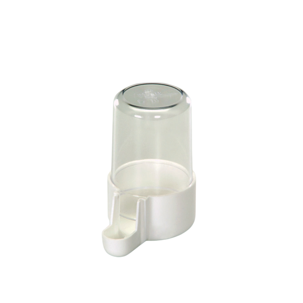 BEVERINO CC40 (60) - C002 – Small Transparent Bird Drinker 40–60cc | Water Feeder for Cages