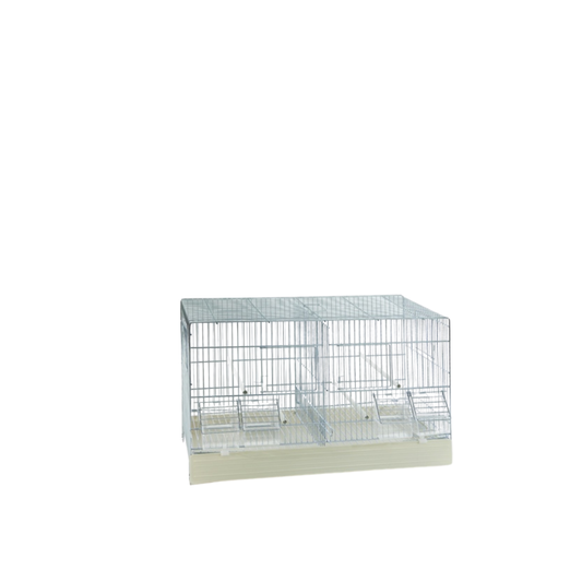 CANTORINA ZINCATA – Zinc-Plated Bird Cage Stand with Plastic Base (No Grid) | Durable & Space-Saving