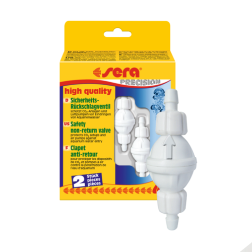 Sera CO₂ Non-Return Valve – Safety Check Valve for Aquarium CO₂ and Air Systems (2 pcs)