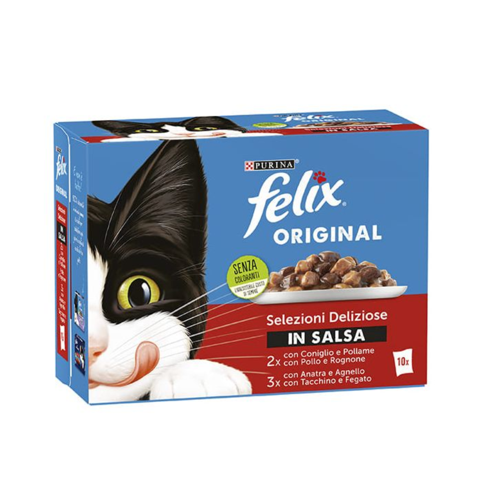 Purina Felix Original Selezioni Deliziose in Salsa Cat Food | 10-Pack