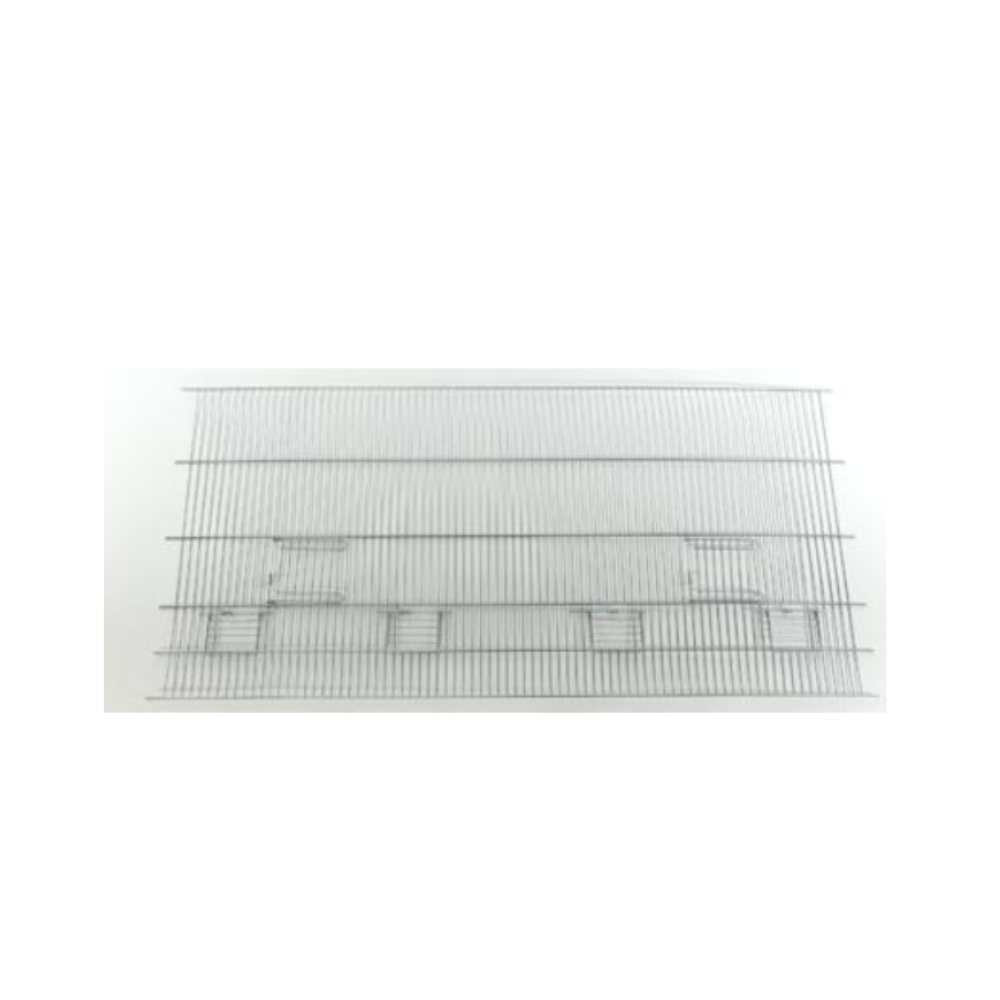 Frontale Zincato 4 Mangiatoie – Zinc-Coated Front Panel for 55 cm Cages