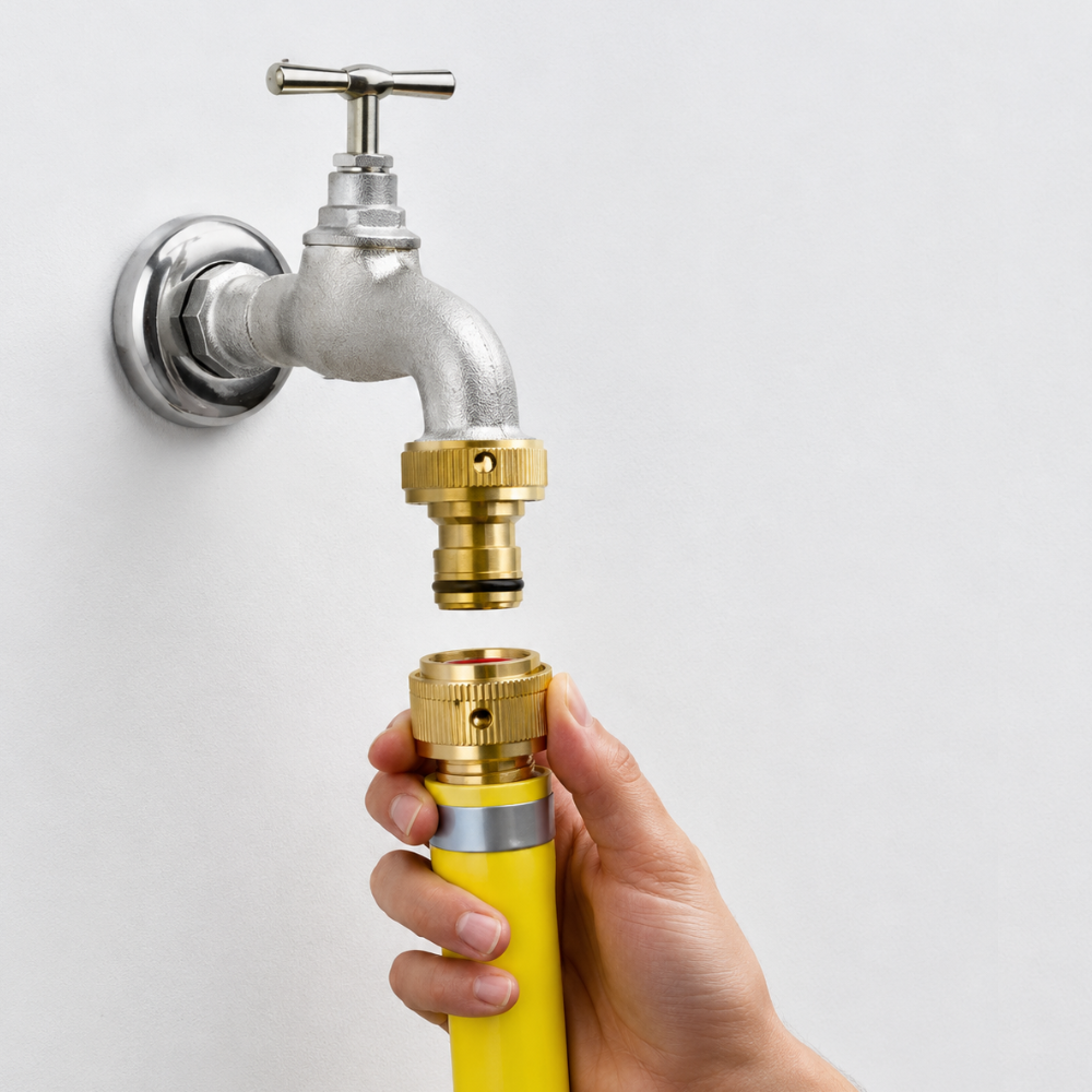 Uniflex "Professional" 1" Brass Tap Adapter – 33.25 mm Ø Heavy-Duty Fitting