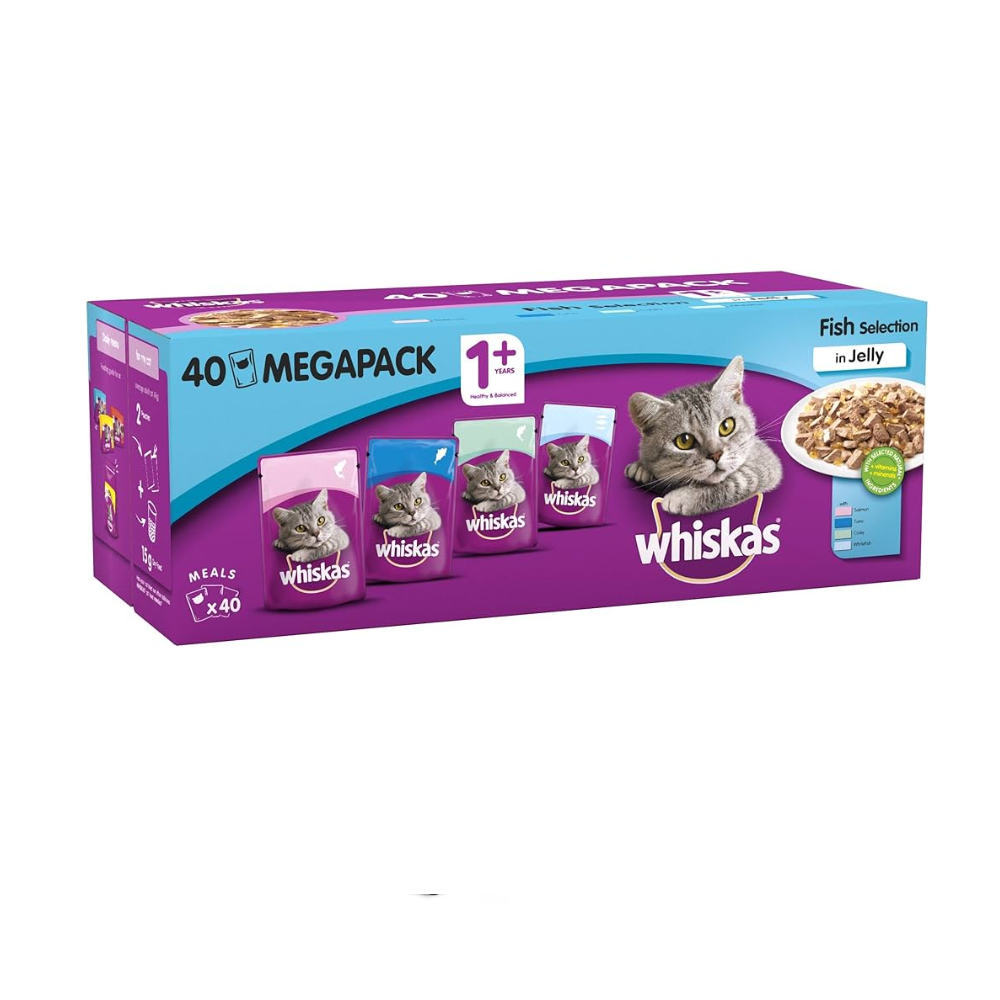 Whiskas Pouch Fish Mega Pack 40 pc
