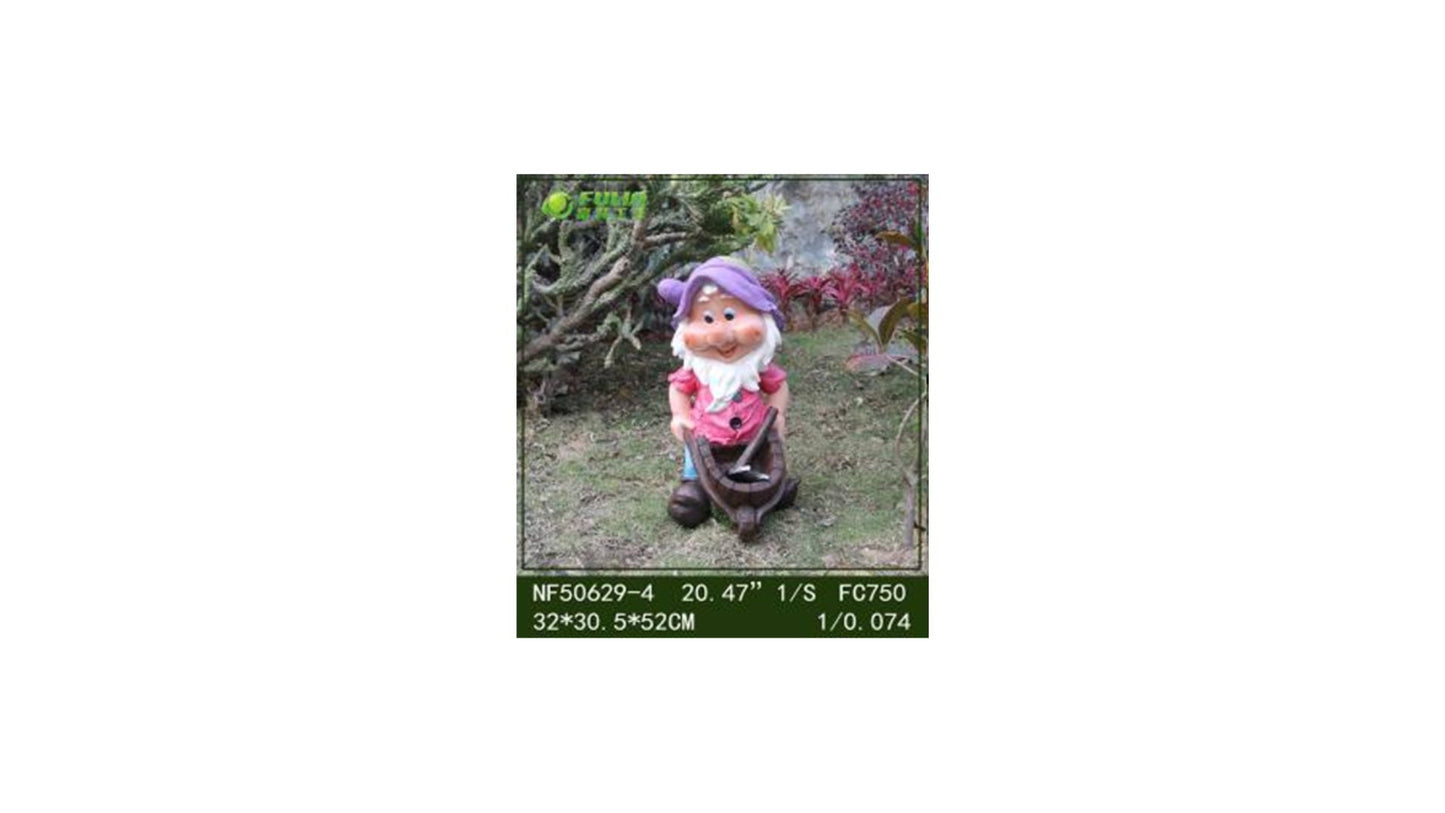 Dwarf with Wheelbarrow 37*24*54cm