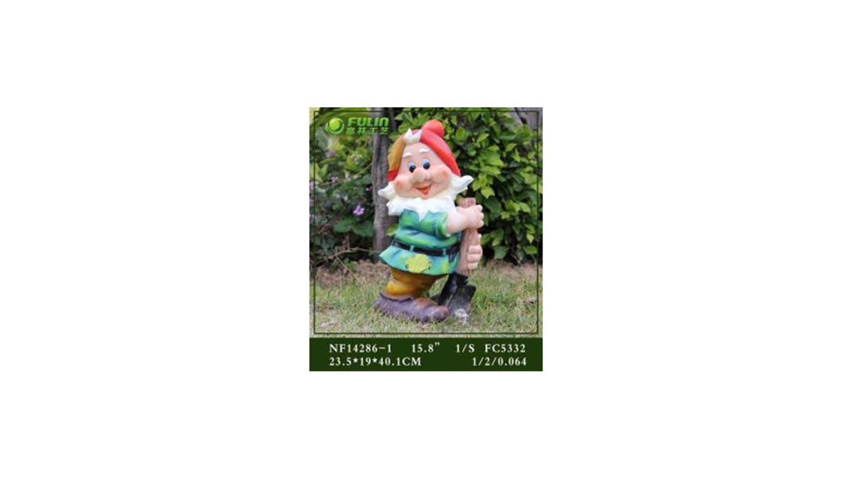 Dwarf with Spade 23.5*19*40.1cm ( to change photo )