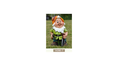 Dwarf with Saw 25*21*39cm ( to change photo )