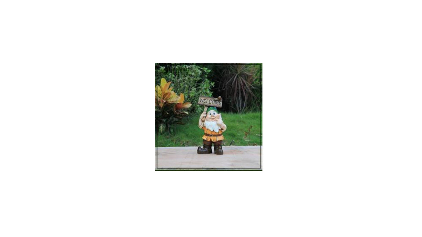 Dwarf Welcome Sign  15.5*11*31.5CM