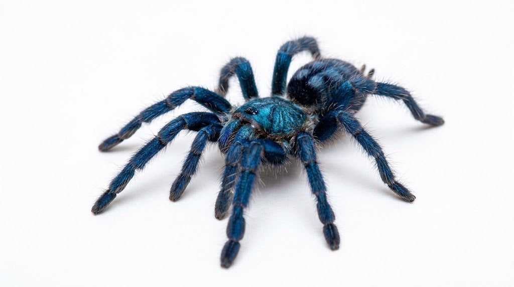 Iridescent Blue Tarantula Sling – 1cm
