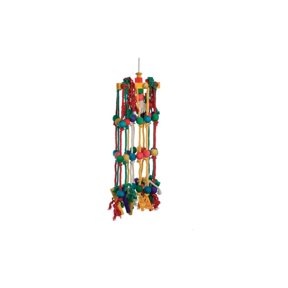 Aviary Bird Toys | Wood & Rope Climber