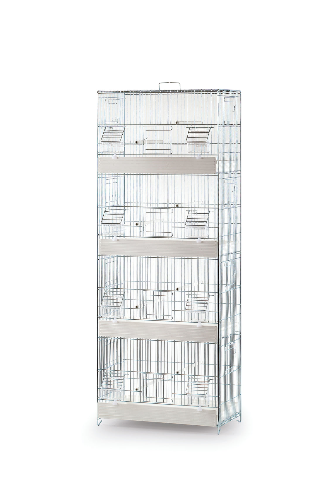 Domus Molinari Zincata 4-Tier Stacking Bird Cage - 45x25x120 cm