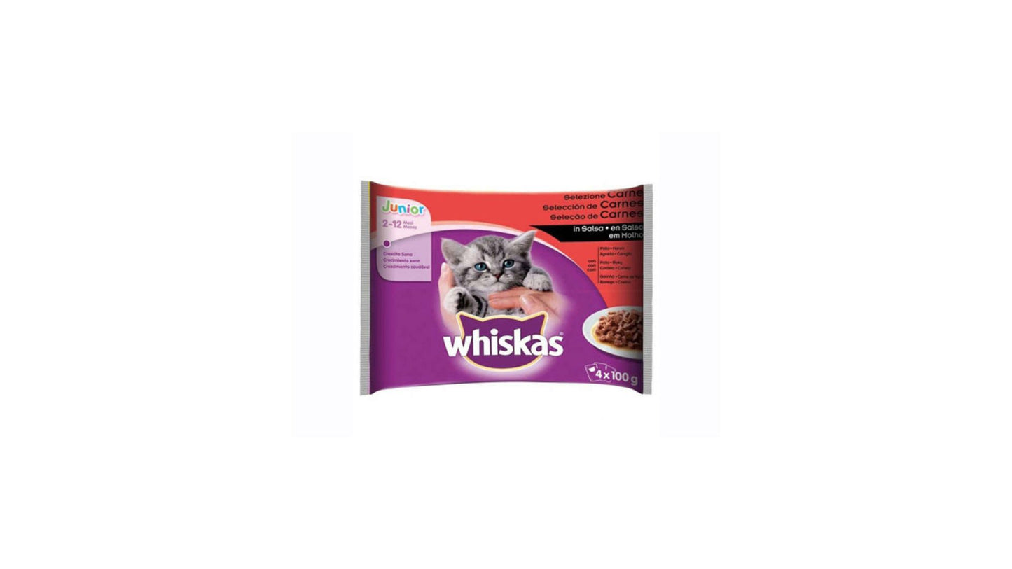 Whiskas Kitten Pouch Meat in Gravy x4