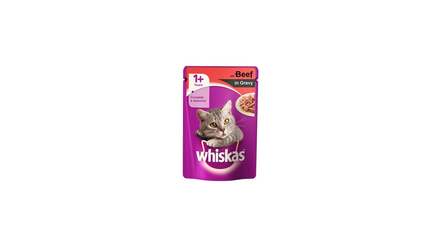 Whiskas Pouch Adult Beef