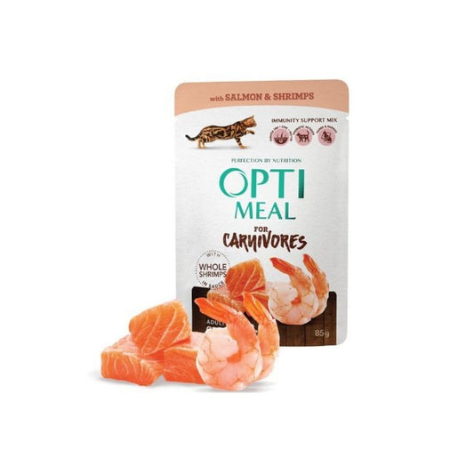 OptiMeal Cat Pouch Salmon & Shrimp