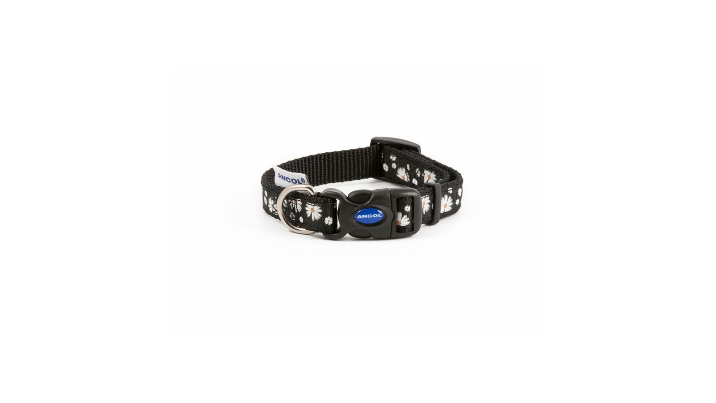 Fahion Collar Black Daisy