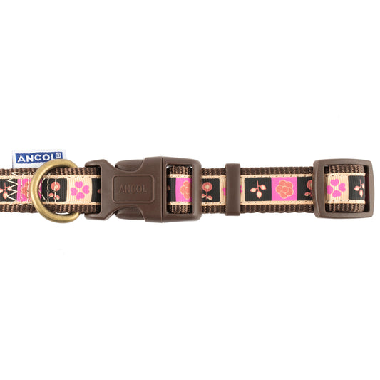 Choc Square Dog Collar