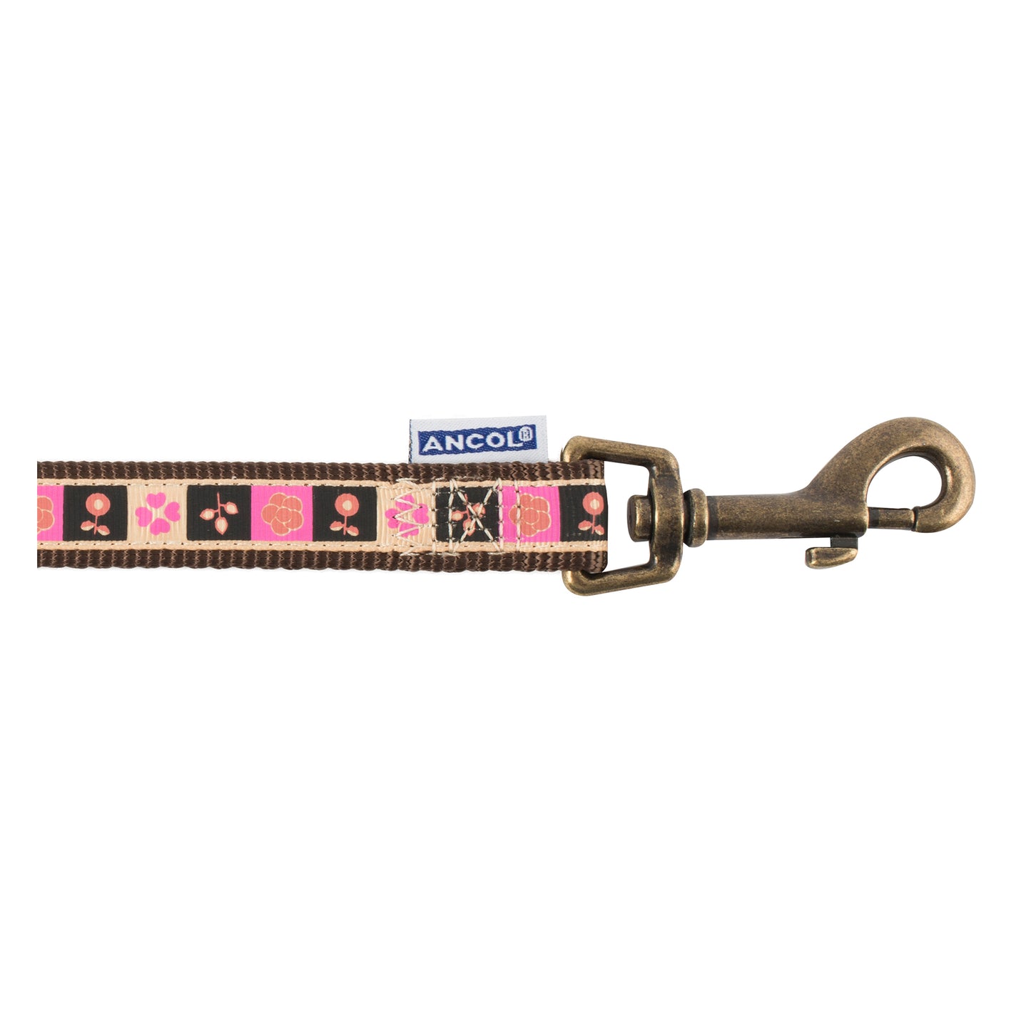 Choc Square Dog Lead