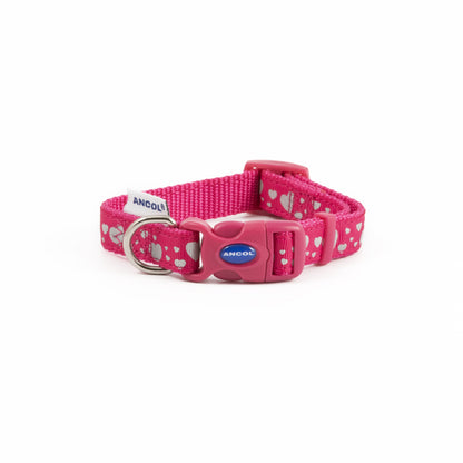 Fashion Collar Pink Hearts