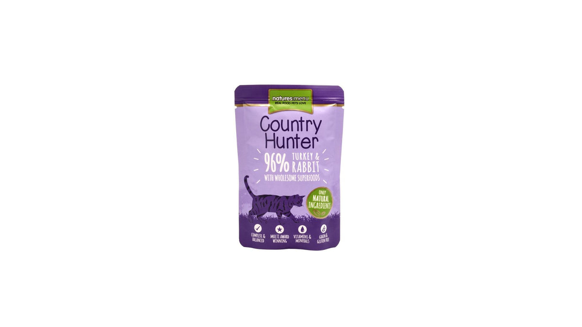 Country Hunter Cat Pouch with Turkey & Rabbit