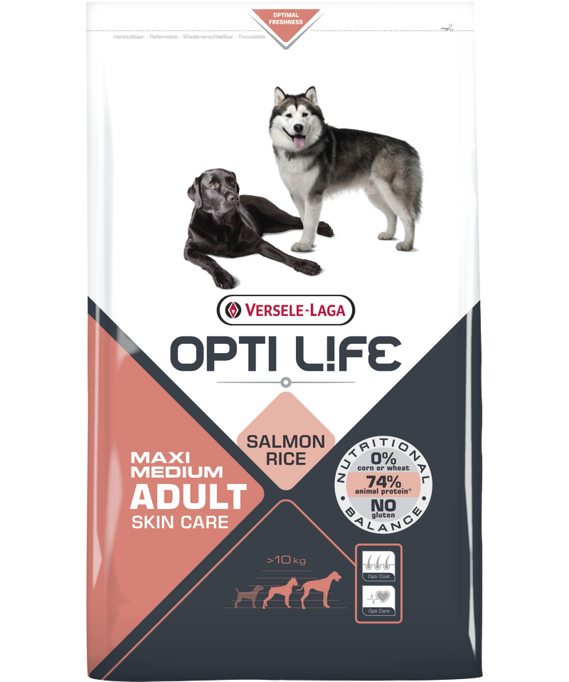 Opti Life Adult Maxi/Medium Skin Care (Salmon)