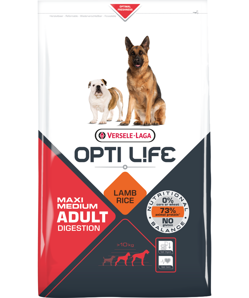 Opti Life Adult Maxi/ Medium Digestion (Lamb)