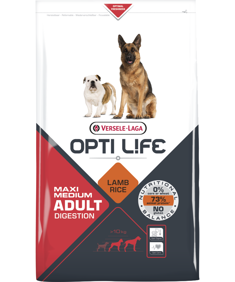 Opti Life Adult Maxi/ Medium Digestion (Lamb)
