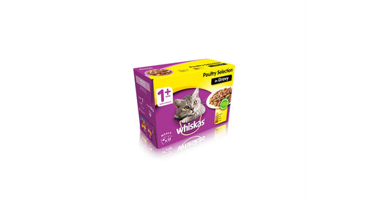 Whiskas Pouch Poultry Selection Gravy x12