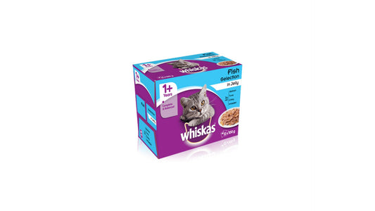 Whiskas Pouch Fish Selection Jelly x12