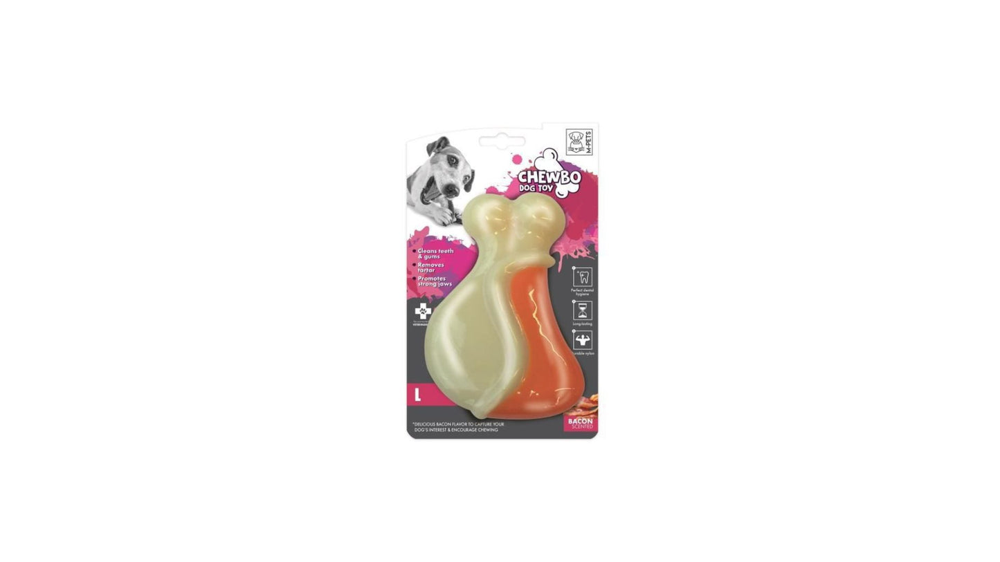 Chewbo Drumstick Dog Toy Bacon