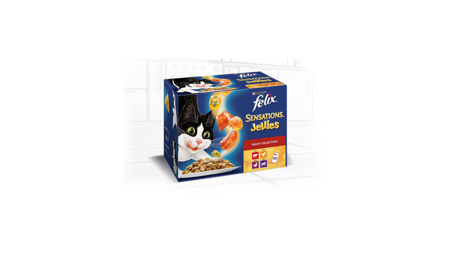 Felix Sensations Jellies Meaty Selection x10