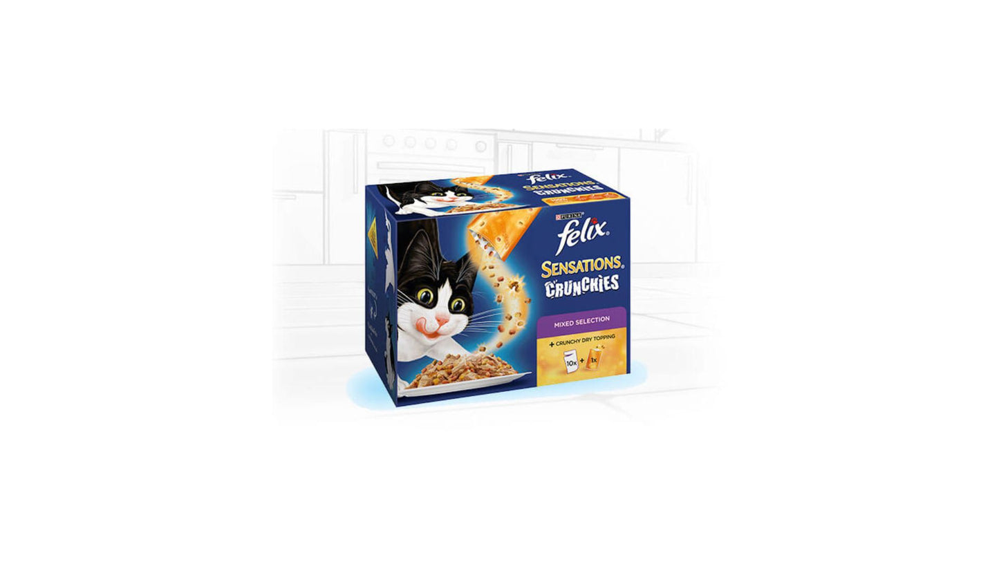 Felix Sensation Crunchies Mixed Selection x10