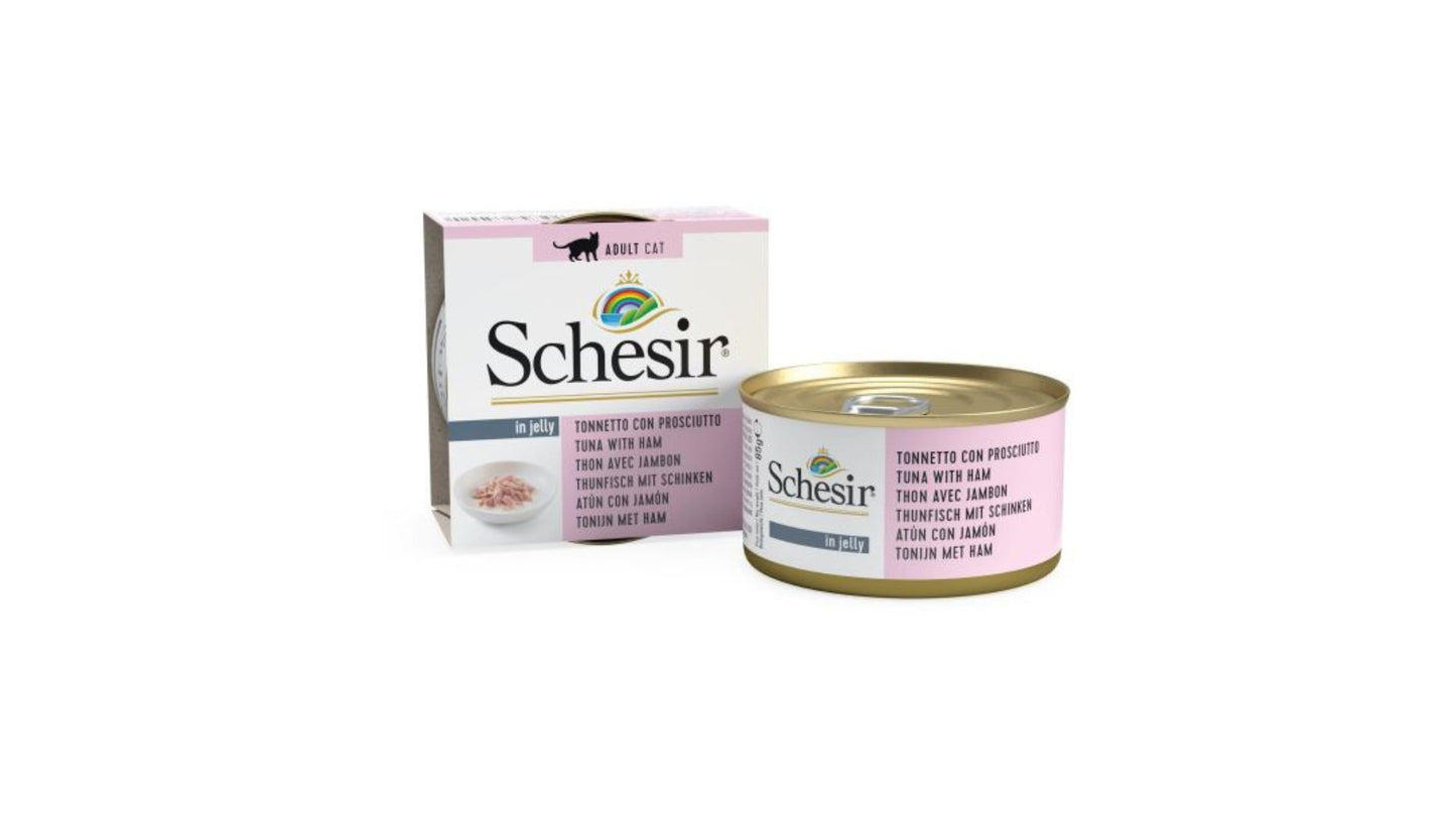 Schesir Tin Cat Tuna & Ham in Jelly