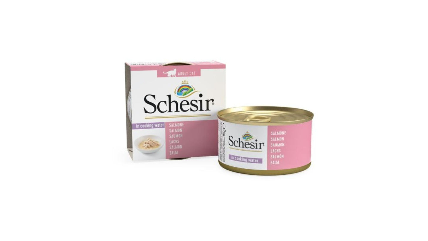 Schesir Tin Cat Salmon in Cooking Water