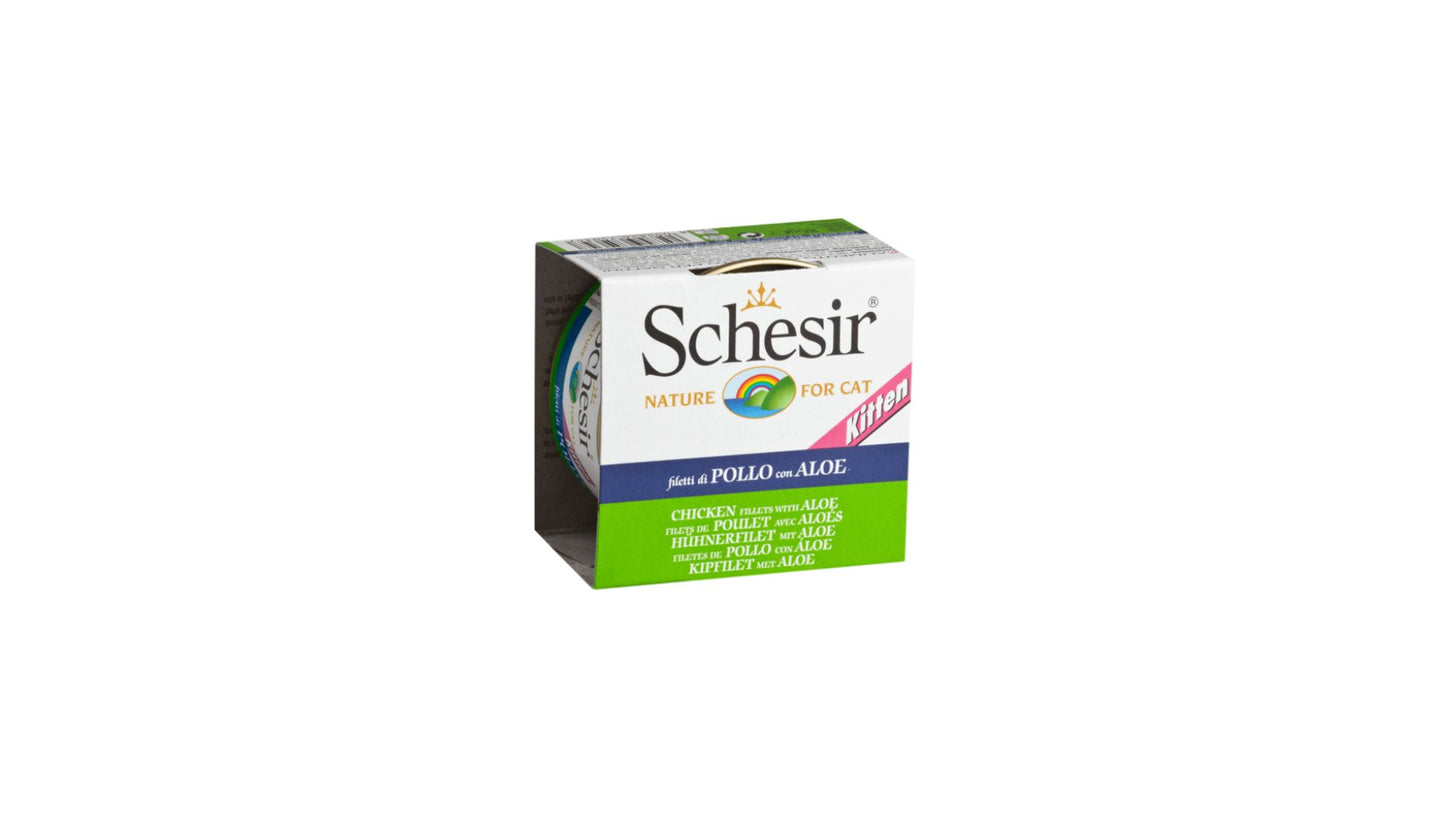 Schesir Cat Kitten Chicken Fillets & Aloe