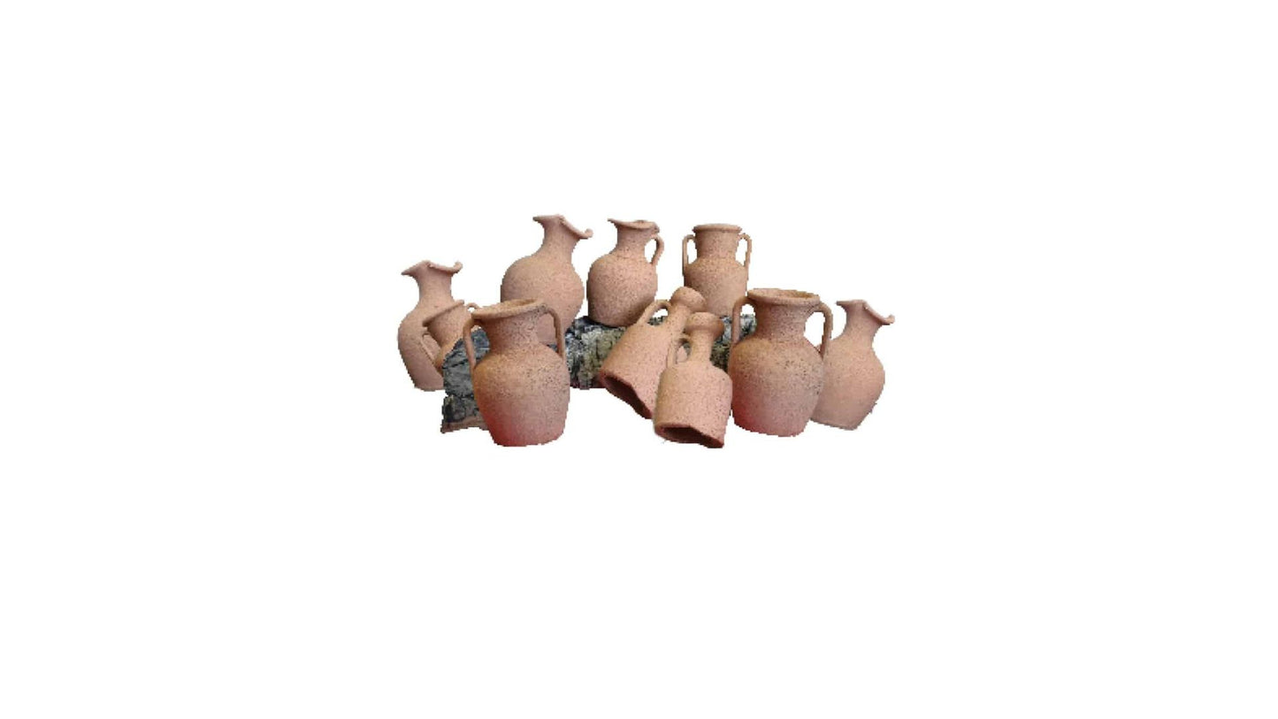 Broken Amphora 12cm Assorted