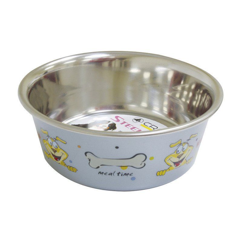 Steel Bowl Woof Grey