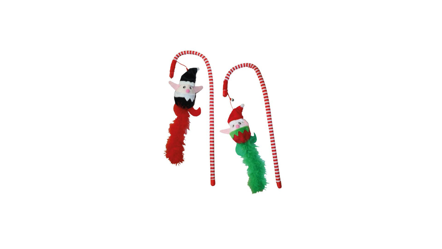 Christmas Cat Toy Elf Tickler