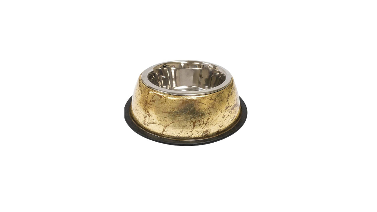Steel Bowl Luxury Golden