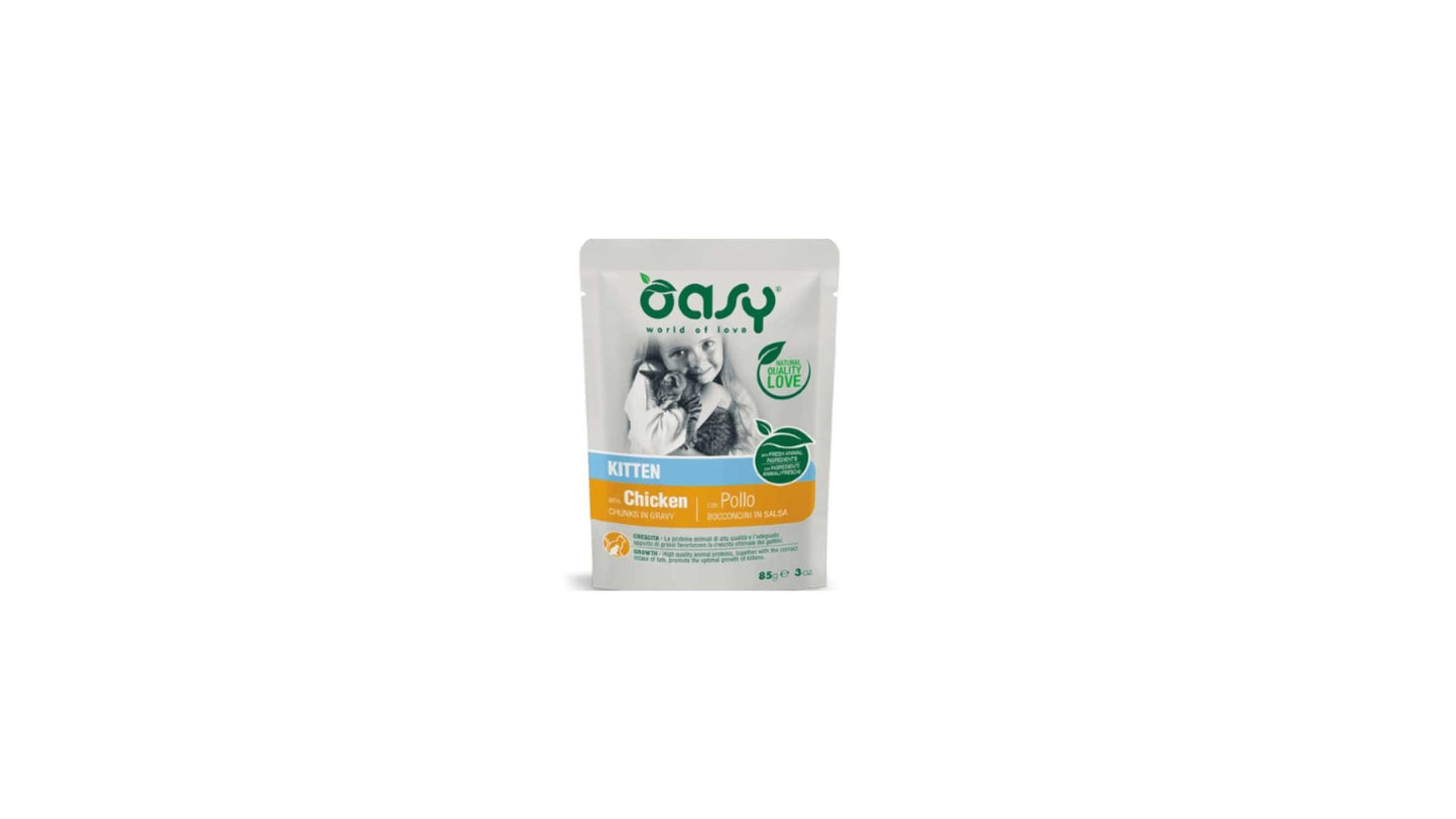 Oasy Kitten Pouch Chicken Chunks in Gravy