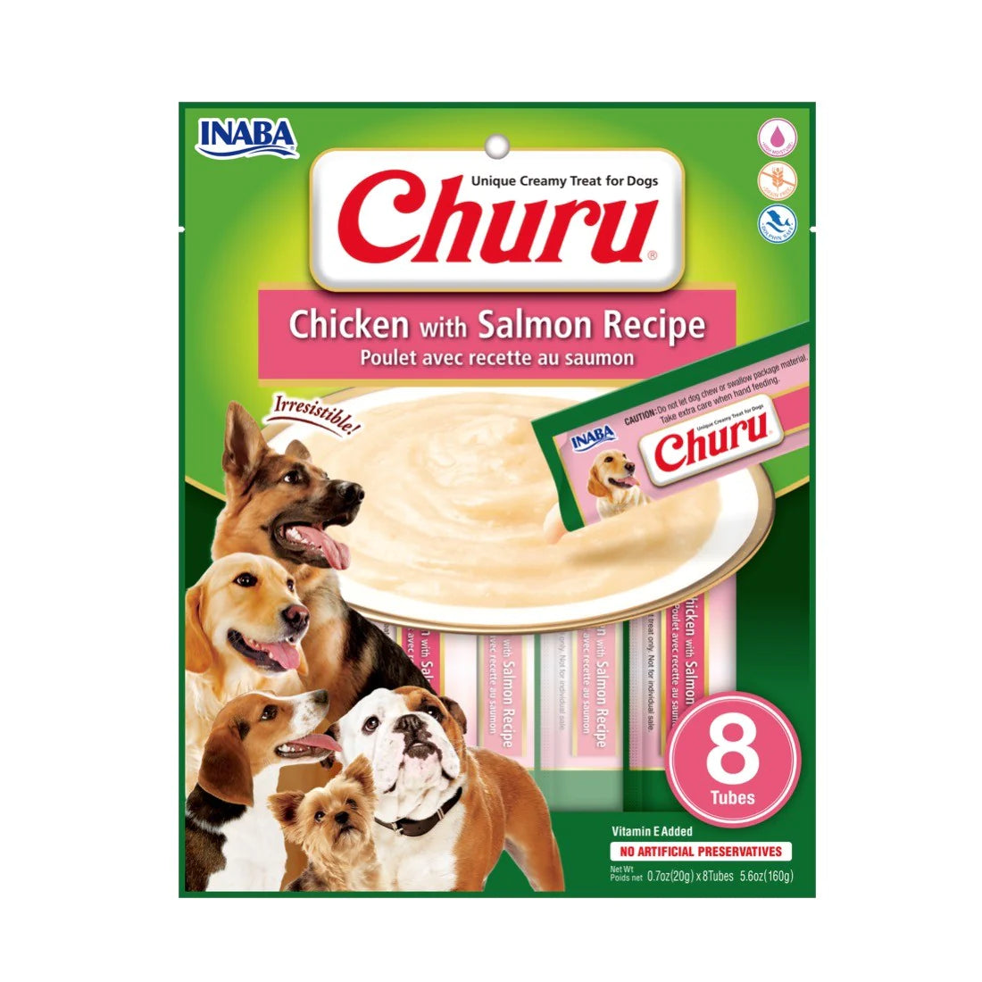 Churu Dog Chicken & Salmon x8