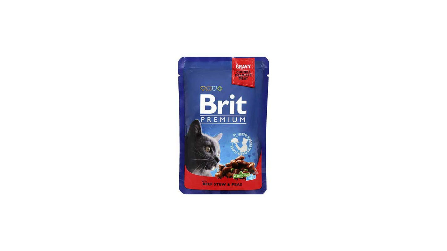 Brit Cat Pouch Beef Stew & Pea