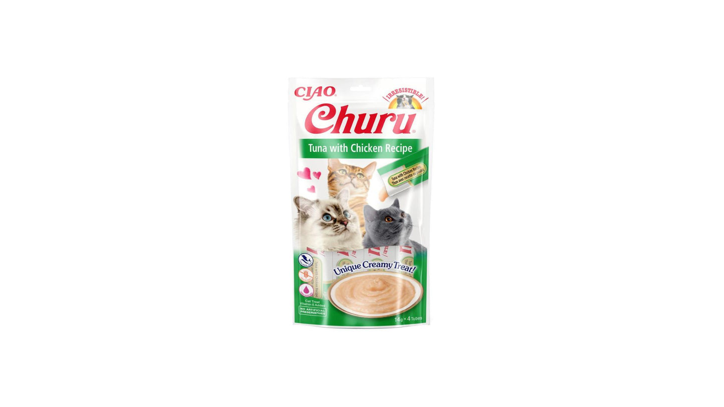 Churu Cat Tuna with Chicken Recipe x4