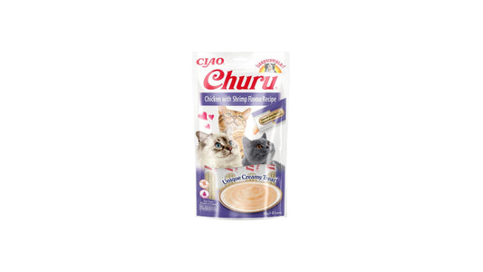 Churu Cat Chicken with Shrimp Flavour Recipe x4