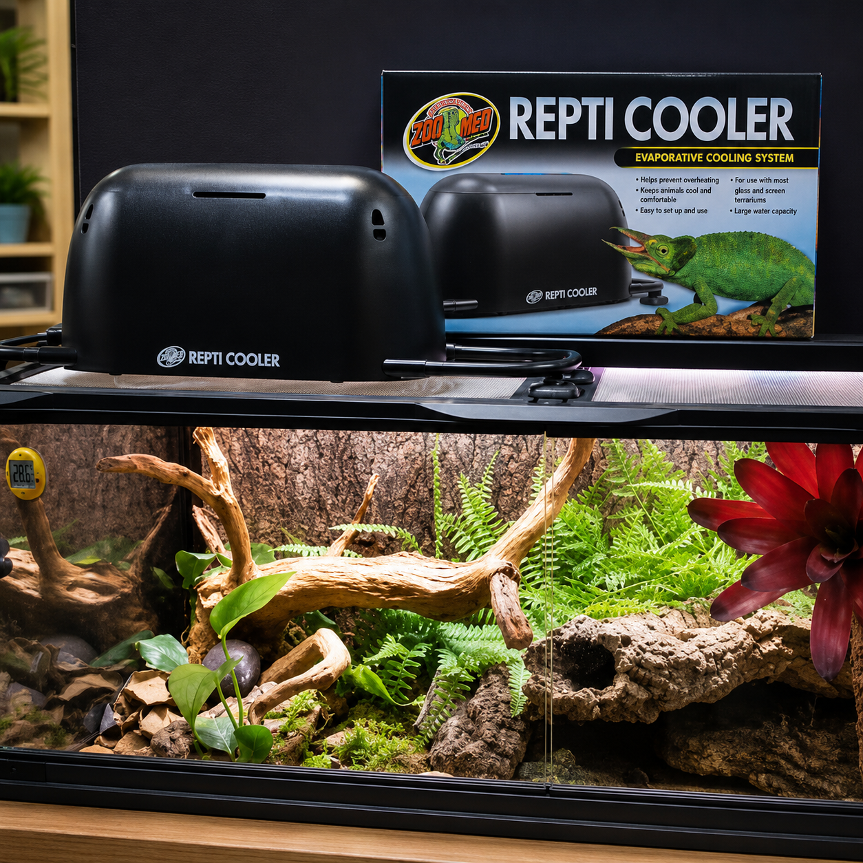 Zoo Med Repti Cooler – Evaporative Cool Air System for Reptiles & Amphibians