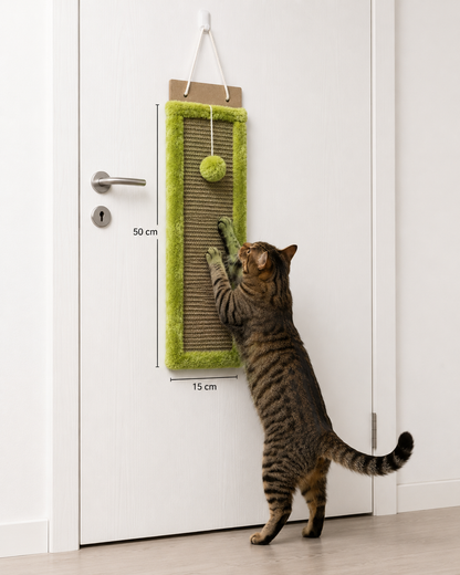 Croci Hanging Cat Scratching Board – 50cm Vertical Sisal Claw Care Mat